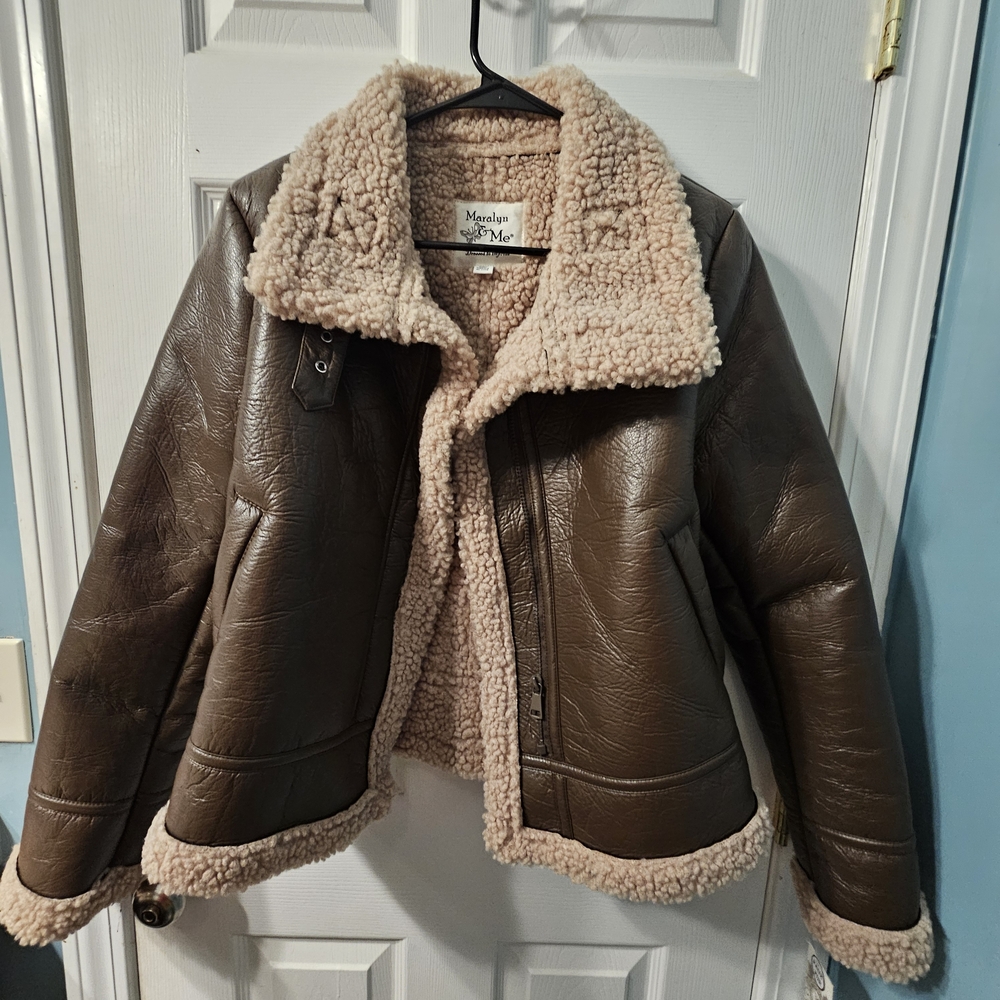 Maralyn & Me Brown Teddy Jacket